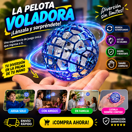 Pelota Voladora Flynova Pro Luz Rgb